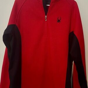 Spyder Black and Red Pullover with Logo